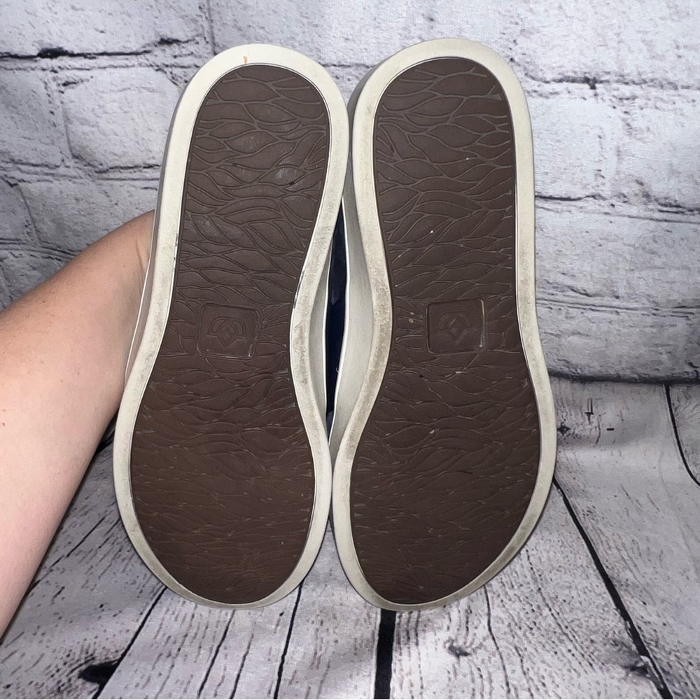 Spenco Barbados Orthotic Bow Suede Mules in Navy Blue Size 8 - Picture 9 of 10